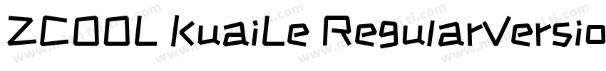 ZCOOL KuaiLe RegularVersion 2000字体转换